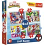 Puzzle Trefl 4 in 1 Echipa lui Spiday foto