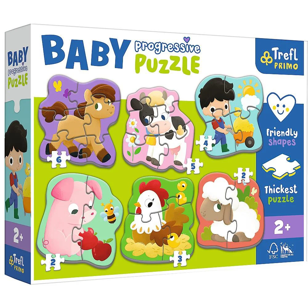 Puzzle Trefl Baby Progressive Ferma foto
