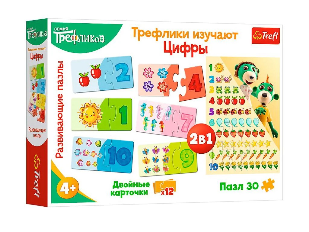 Пазл Trefl Educational Учим цифры, 30 эл.