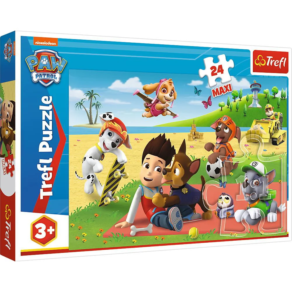 Puzzle Trefl Distractie la plaja, 24 Maxi piese foto