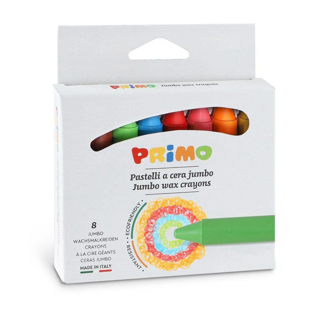 image for Creioane de ceara Primo Jumbo, 8 culori foto