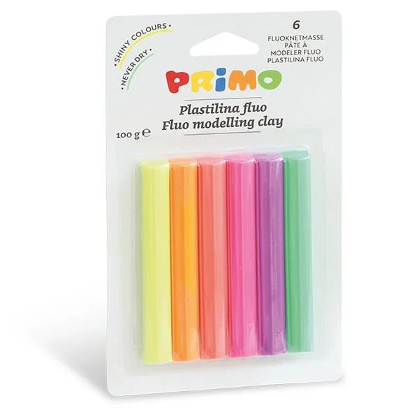 image for Plastilina Primo Fluo, 6 culori foto