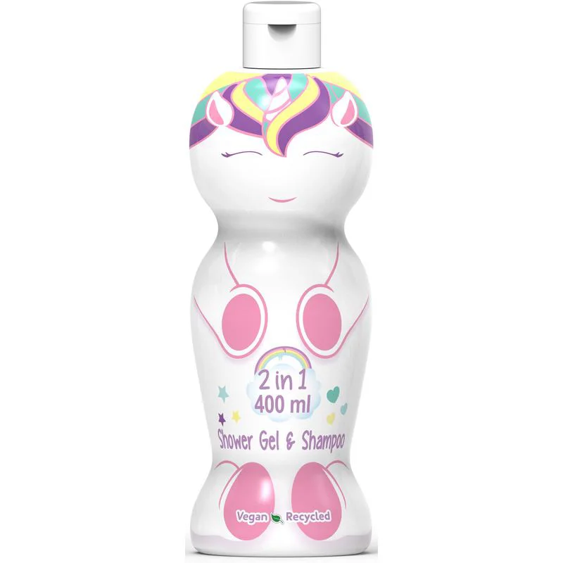 Gel de dus si sampon 2 in 1 Air-Val My Unicorn, 400 ml