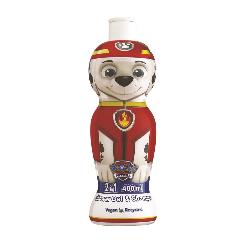 Gel de dus si sampon 2 in 1 Air-Val Paw Patrol Marshall, 400 ml