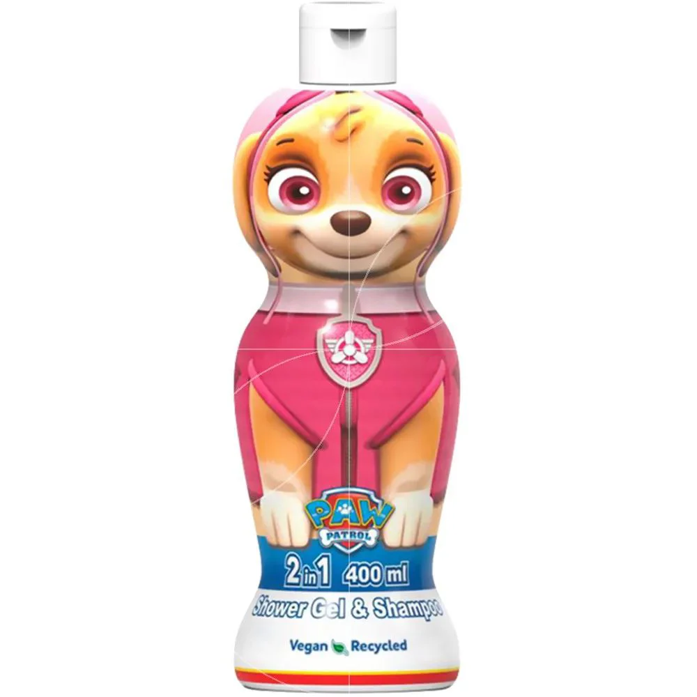 Gel de dus si sampon 2 in 1 Air-Val Paw Patrol Skye, 400 ml