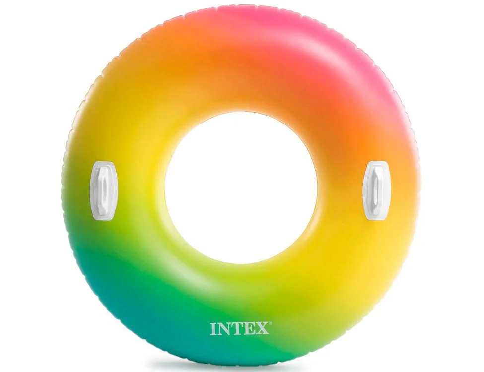Cerc cu manere Intex Curcubeu d122 cm (9+ ani) foto