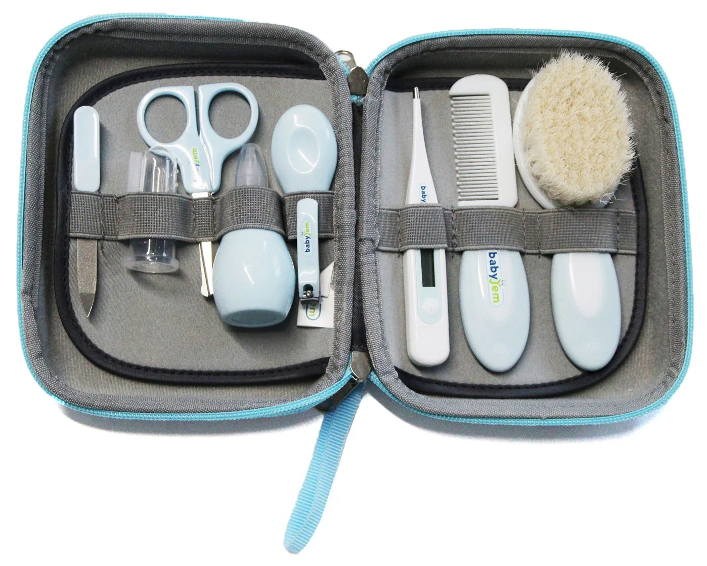 Set pentru ingrijire BabyJem Albastru, 9 piese