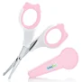 Foarfece pentru copii cu protectie BabyJem Roz