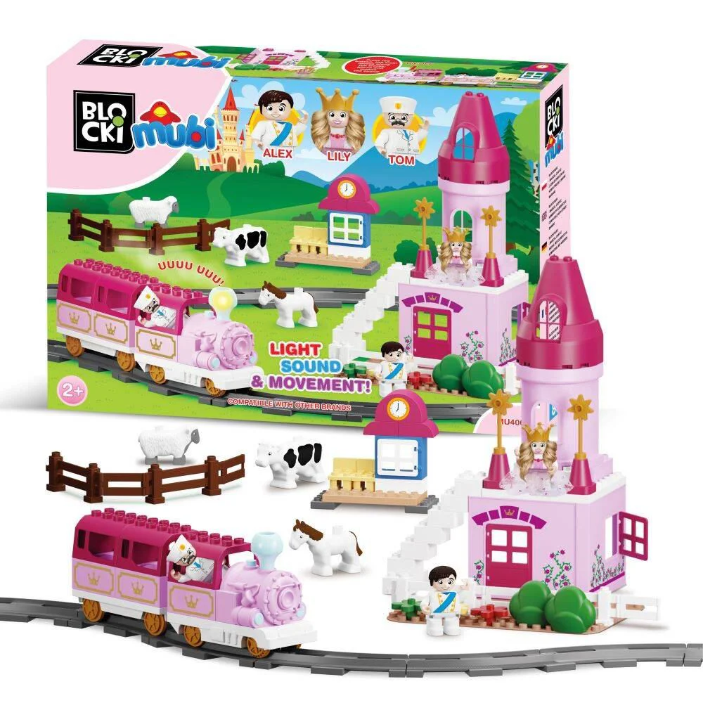 Set de constructie Blocki Mubi Castelul Printesei Lily cu sunete si lumini
