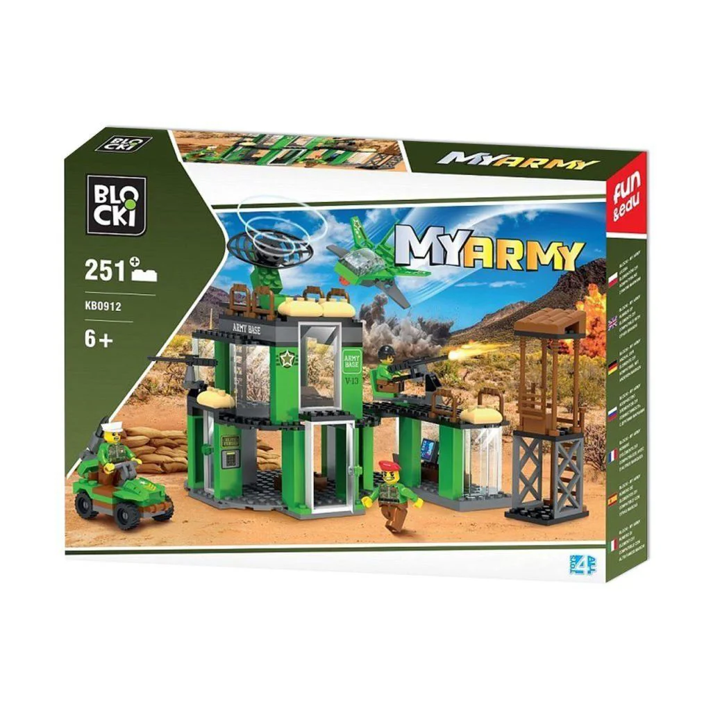 Set de constructie Blocki Baza militara, 251 el.