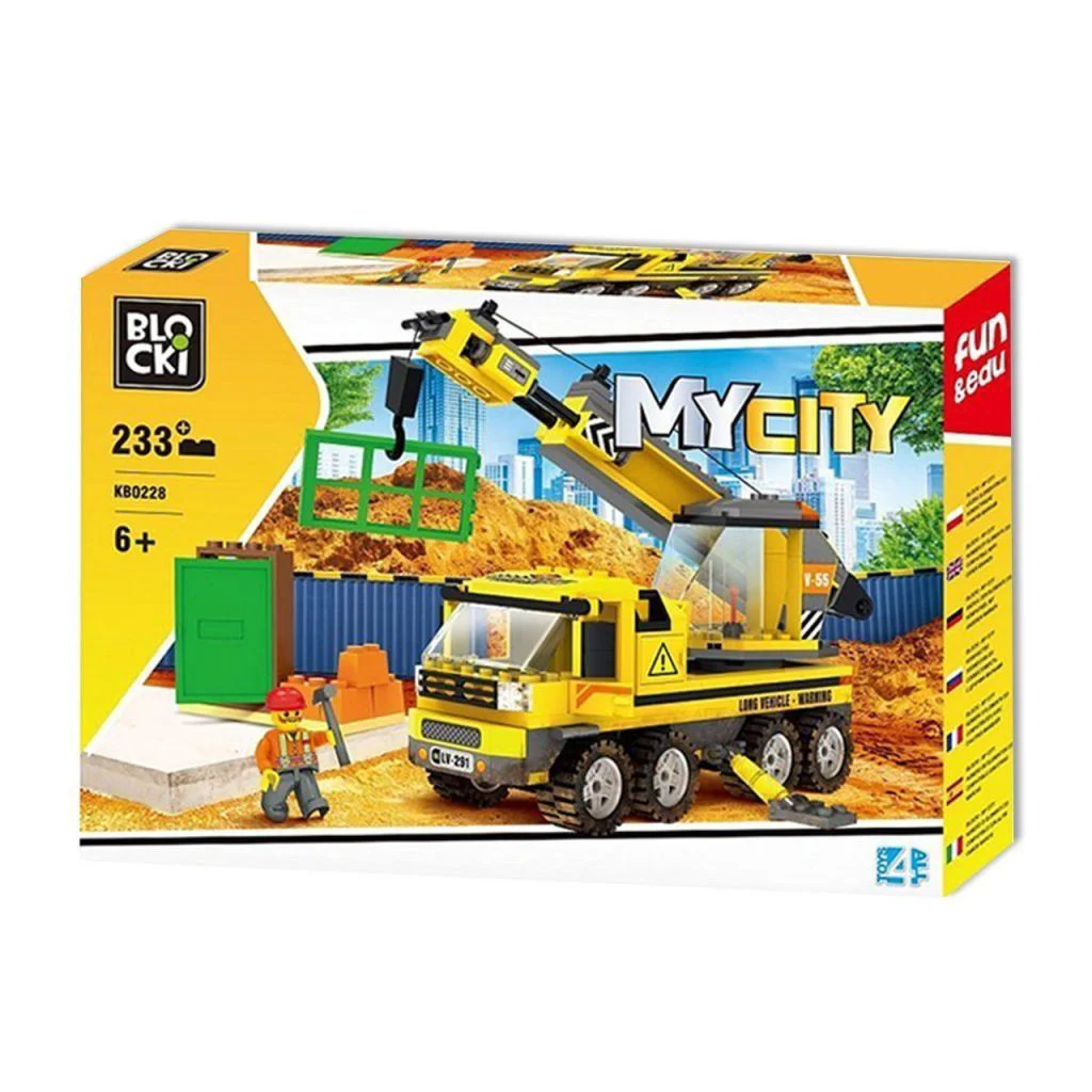 Set de constructie Blocki Macara, 233 el.