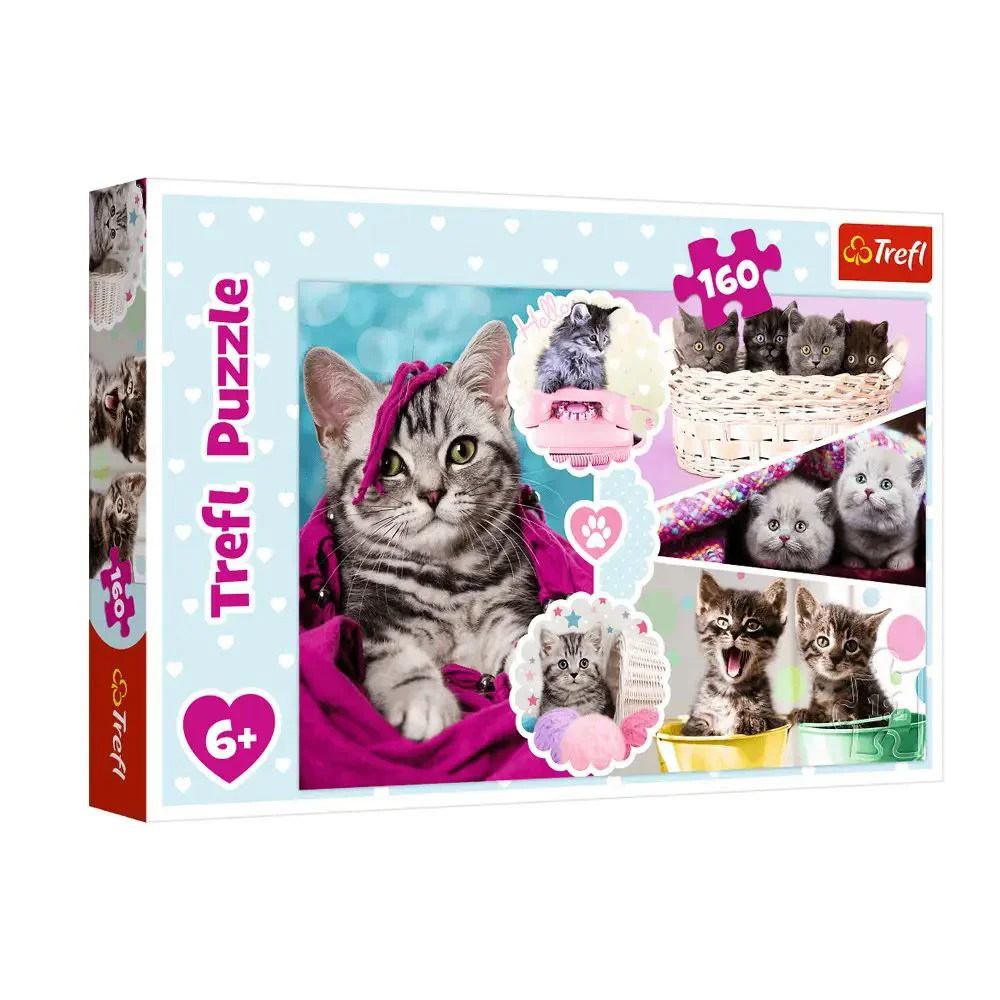 image for Puzzle Trefl Pisici dragalase, 160 piese foto