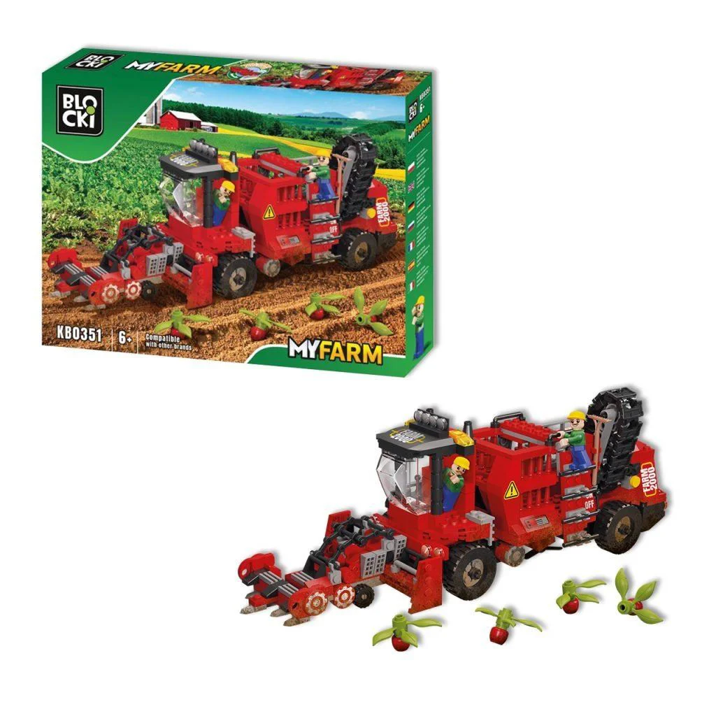 Set de constructie Blocki Combina de recoltare a sfeclei, 456 el.