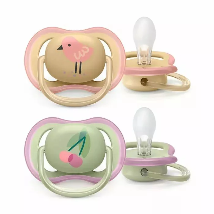 Suzete din silicon Philips Avent Ultra Air Girl (0-6 luni), 2 buc. foto