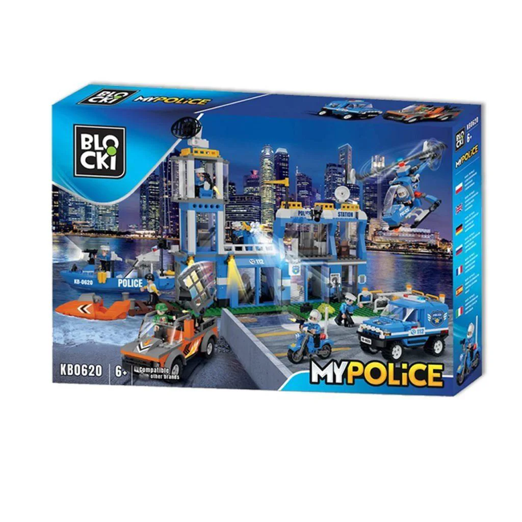 Set de constructie Blocki Sector general de politie, 917 el. foto