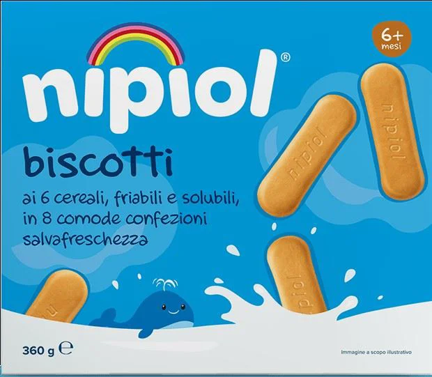 Biscuiti Nipiol 6 cereale (6+ luni), 360 g foto