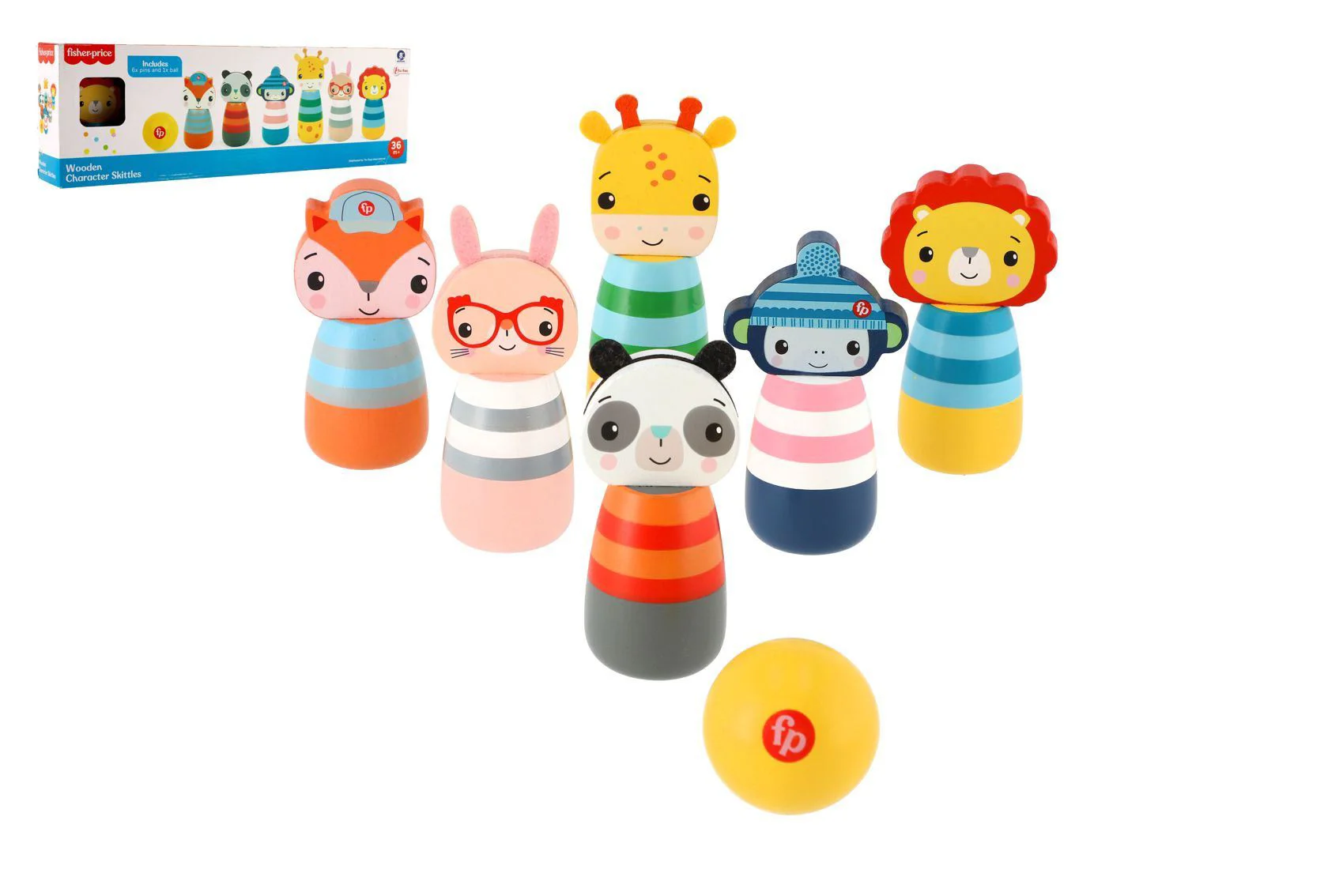 Set de joaca din lemn Fisher-Price Animale