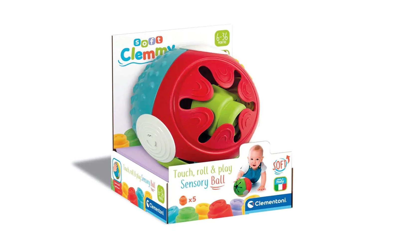 Minge senzoriala Clementoni cu blocuri moi