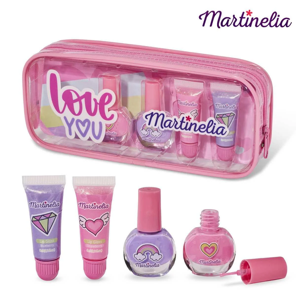 Set lac de unghii si luciu de buze Martinelia Super Girl foto