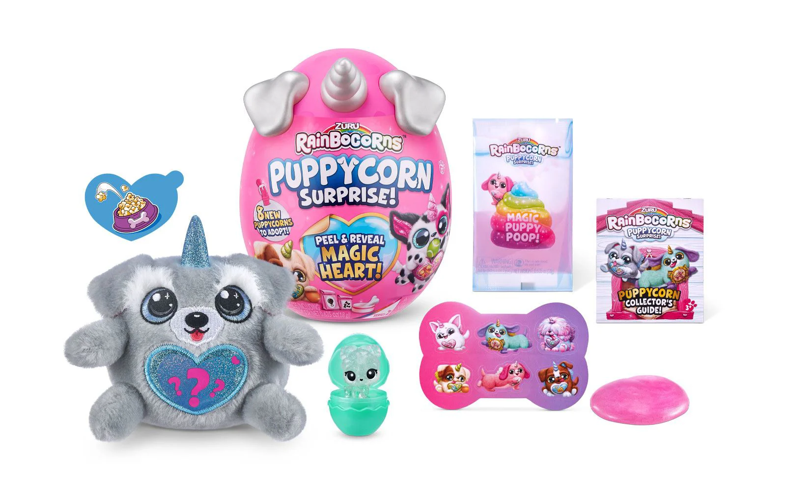 Jucarie de plus surpriza Rainbocorn Puppycorn S4