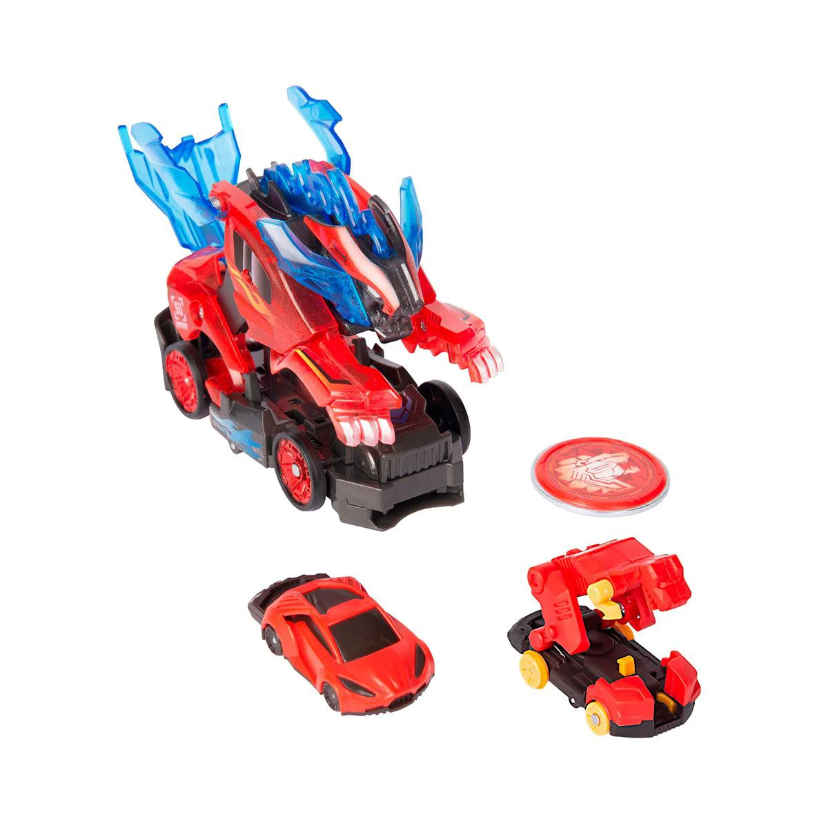 Set masina-transformer Screechers Wild! S4 L3 Wildfire Lion Premium