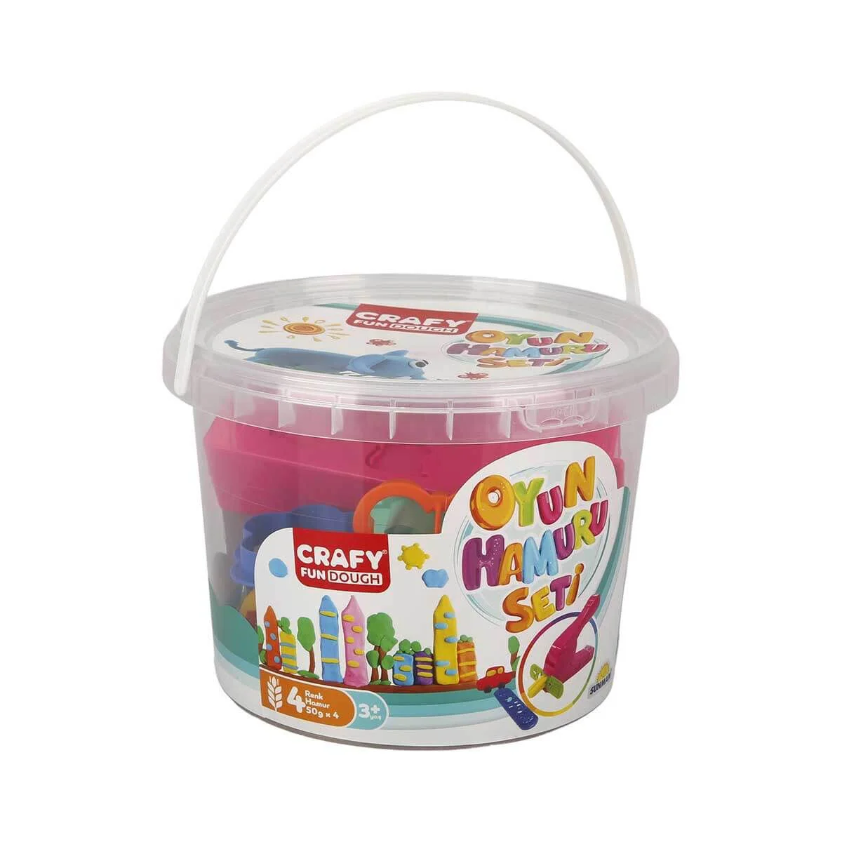 Set pasta de modelat Crafy Dough Caldarusa, 17 elemente