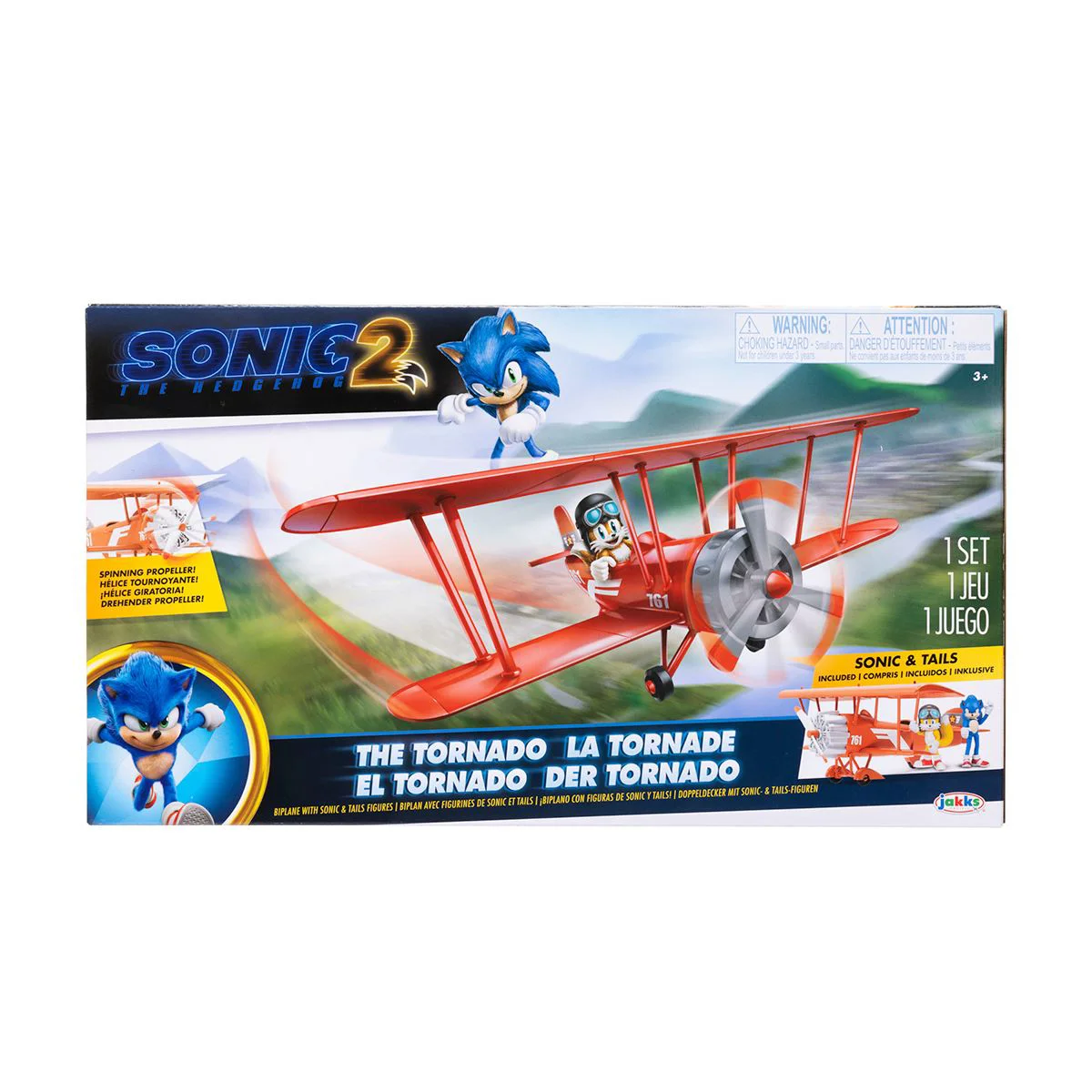 Set de joaca Sonic the Hedgehog Biplan cu 2 figurine foto