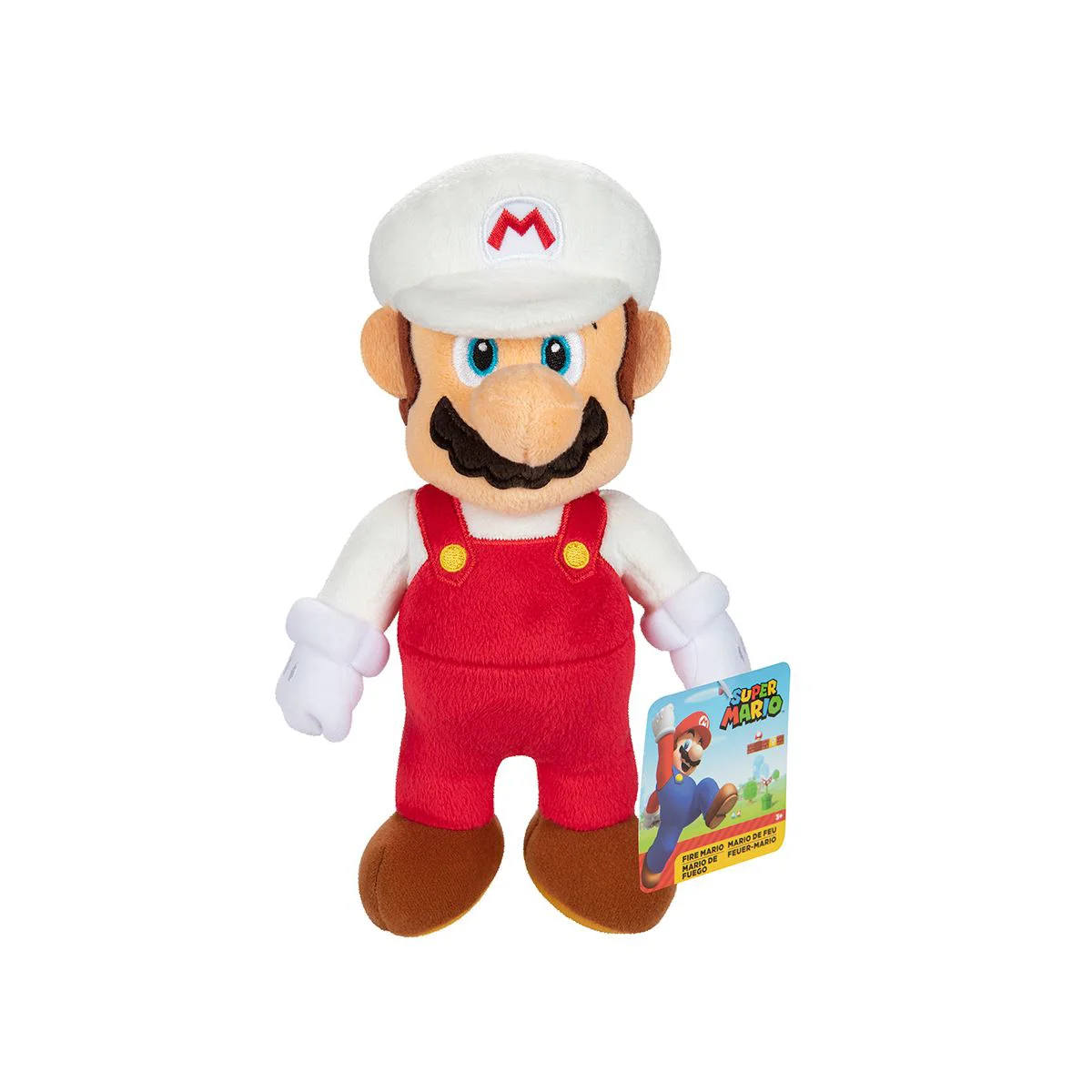 Jucarie de plus Super Mario Fire Mario, 23 cm