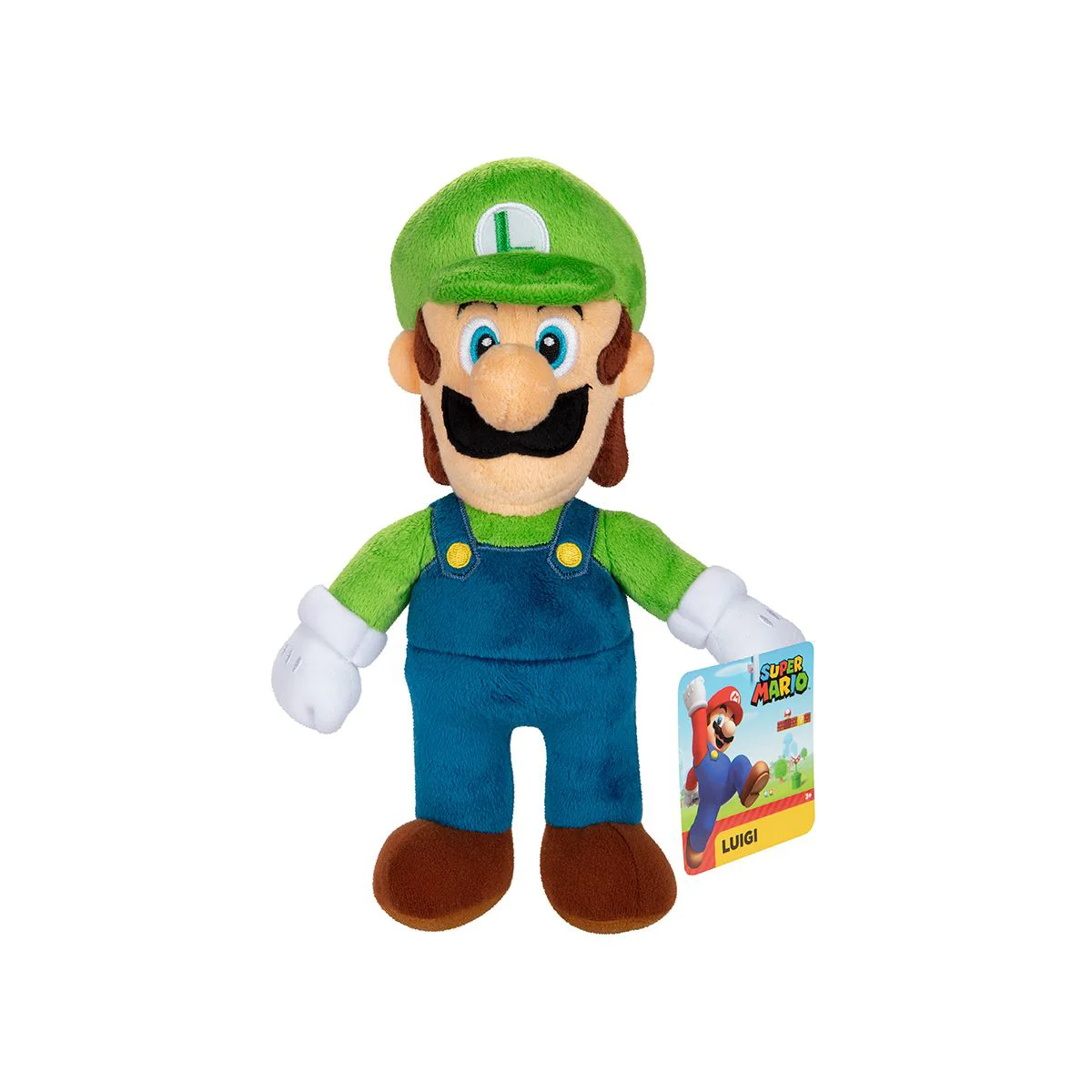 Jucarie de plus Super Mario Luigi, 23 cm