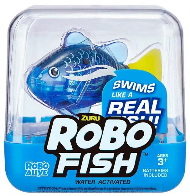 Jucarie interactiva Robo Alive Peste RoboFish, albastru