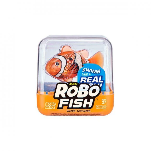 Интерактивная игрушка Robo Alive Рыба RoboFish, оранжевый