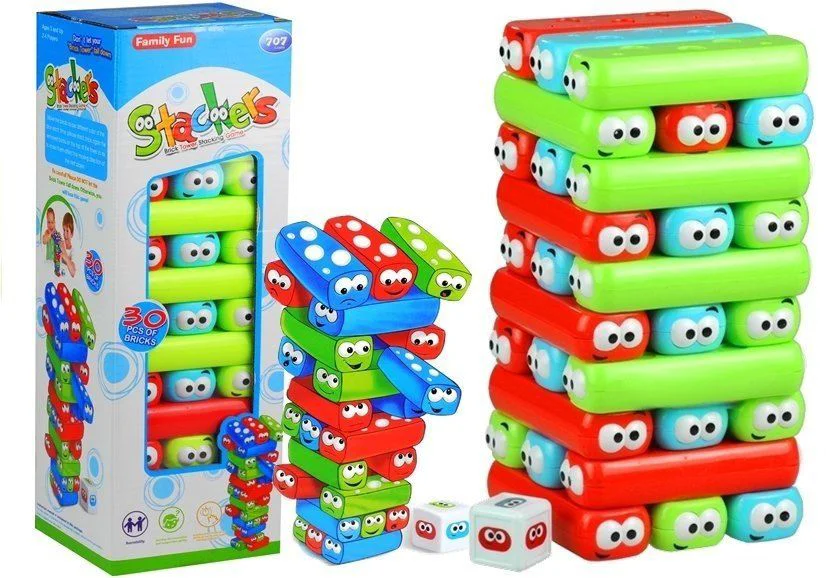 Интерактивная игра Lean Toys Разноцветная Дженга, 30 эл.