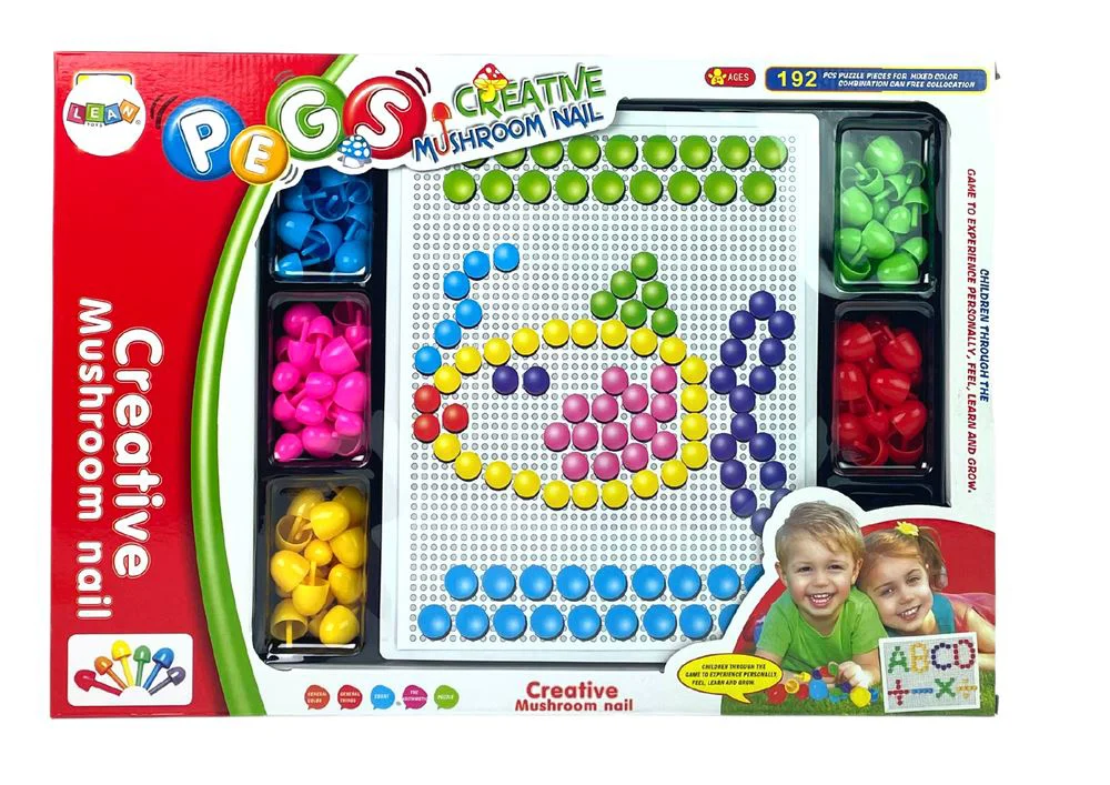 Set de joaca Lean Toys Mozaic cu tabla, 192 el.