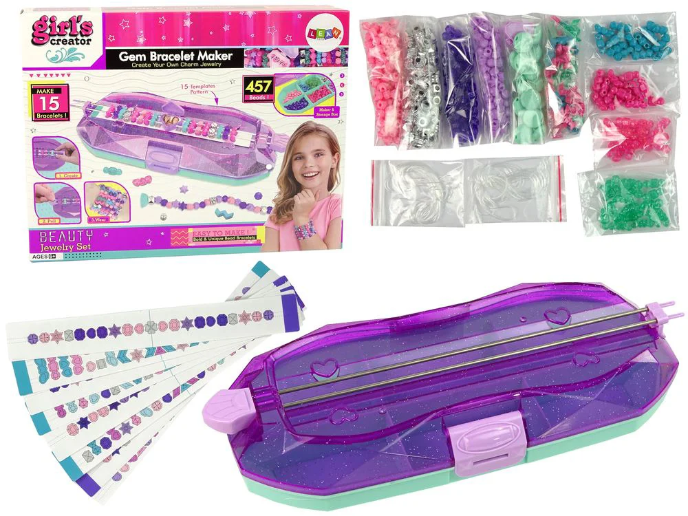 Set de creatie Lean Toys Bratari cu suport si accesorii foto