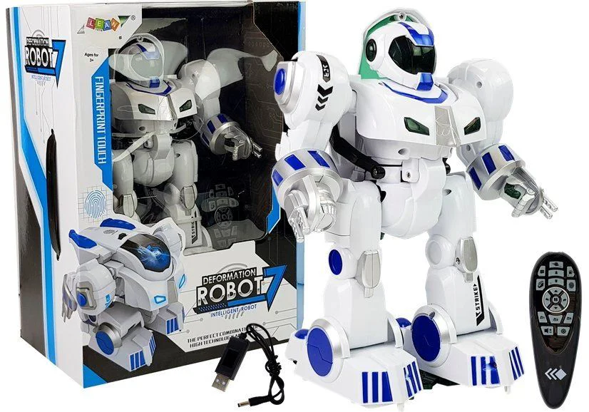 Интерактивный робот Lean Toys с радиоуправлением и отпечатком пальца foto