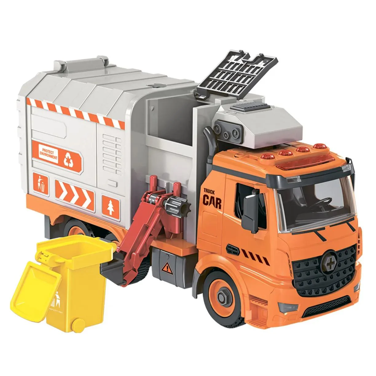 Constructor Funky Toys Masina de gunoi (lumini si sunet)