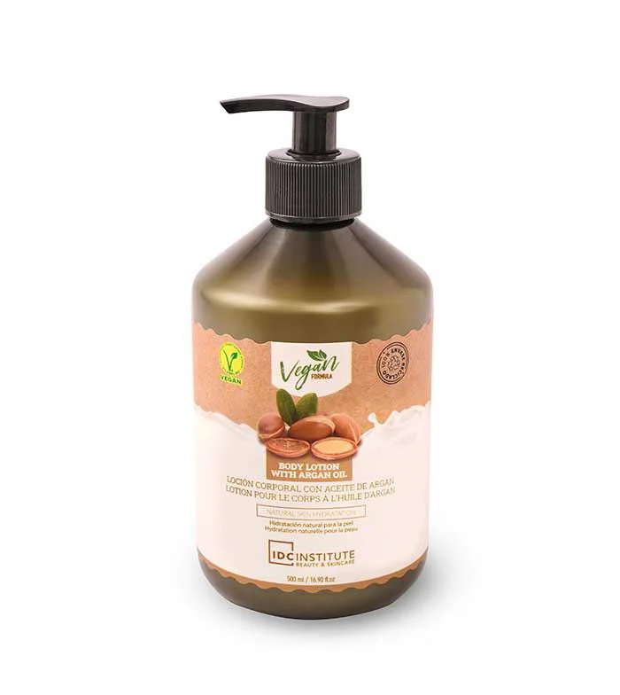 image for Lotiune de corp vegana IDC Institute cu ulei de argan, 500 ml. foto