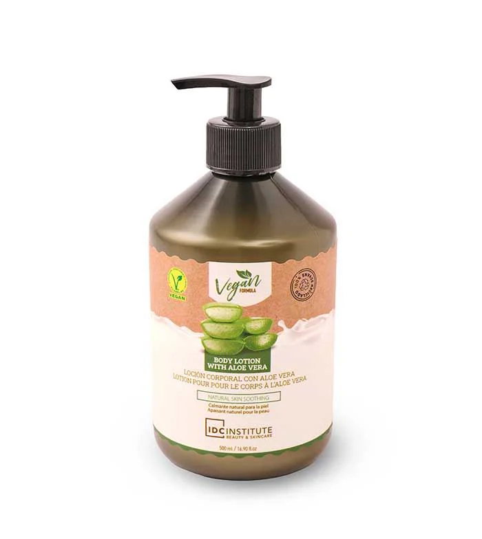 Lotiune de corp vegana IDC Institute cu aloe vera, 500 ml. foto