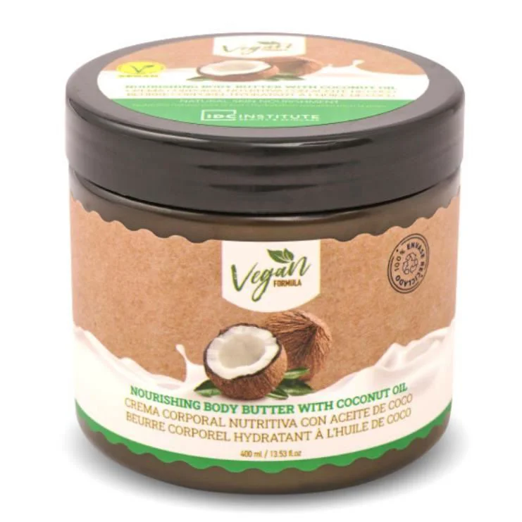 image for Unt de corp vegan IDC Institute cu ulei de cocos, 400 ml. foto