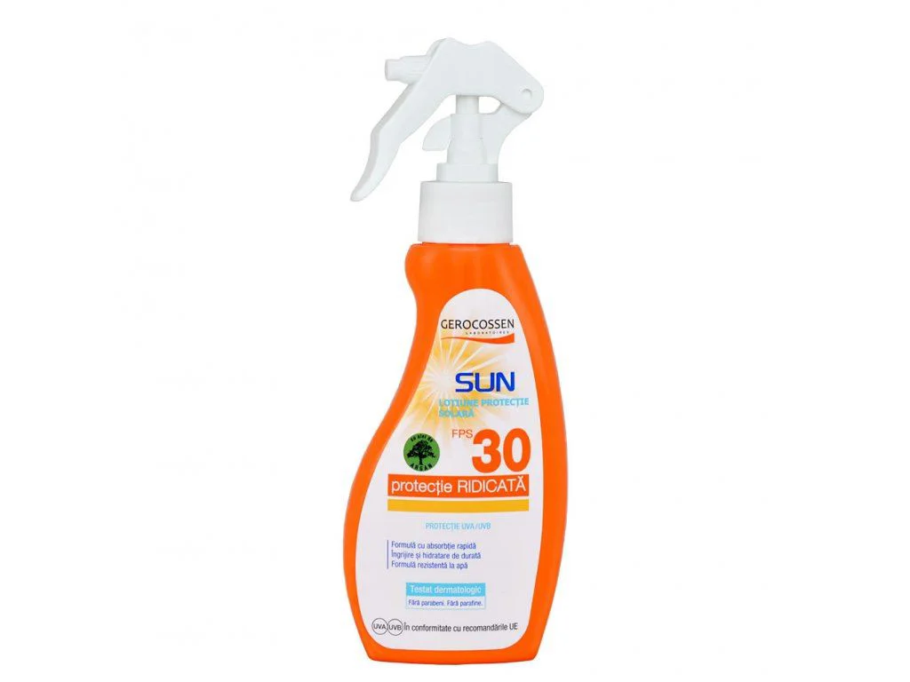 Lotiune-spray de protectie solara Gerocossen Sun SPF 30, 200 ml