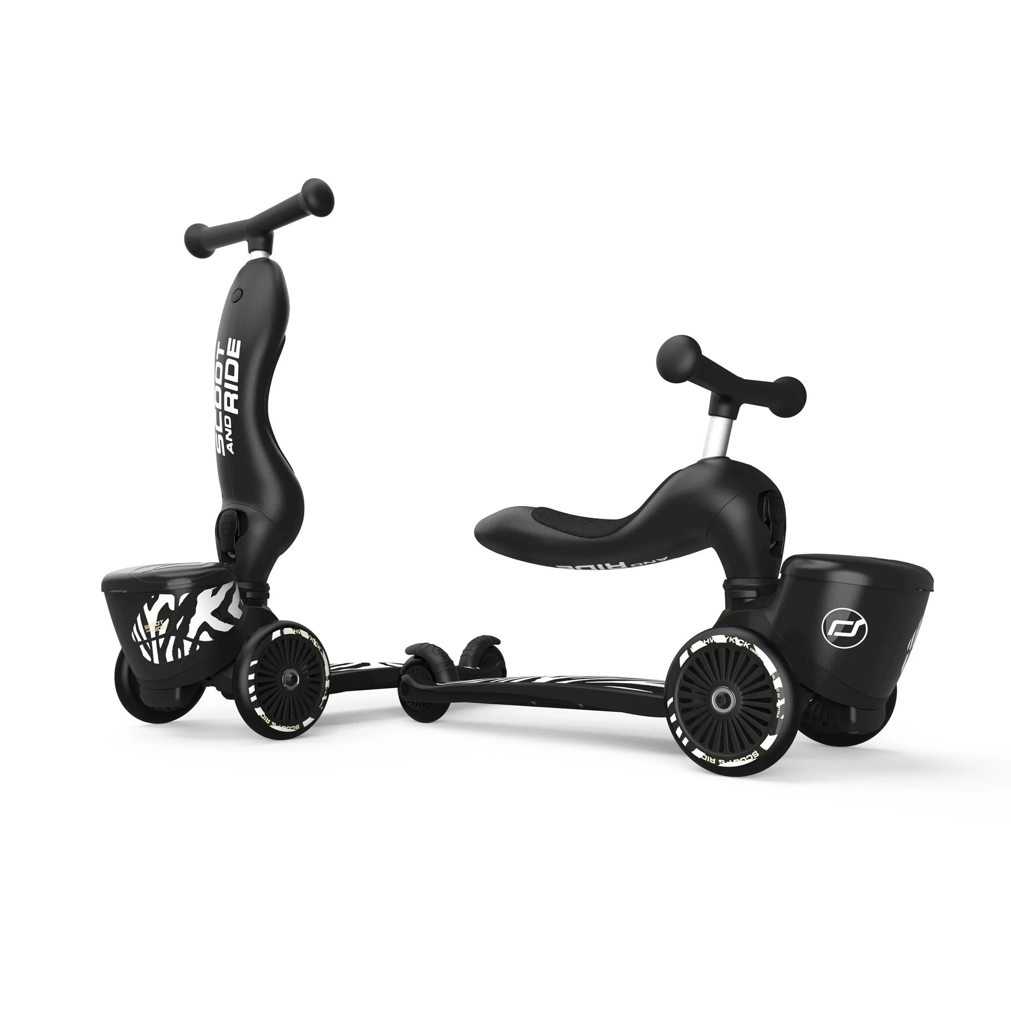 Самокат трансформер 2 в 1 Scoot & Ride HighwayKick 1 Lifestyle Zebra foto