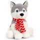 Jucarie de plus Keel Toys Husky cu fular, 20 cm foto
