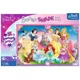 Puzzle Trefl Lumea roz al printeselor, 160 piese XL foto