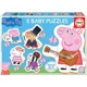 Puzzle Educa 5 in 1 Baby Puzzles Peppa Pig foto