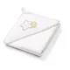 Банное полотенце для купанияс капюшоном BabyOno Белое, 85*85 см foto