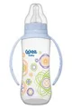 Biberon din plastic cu manere WeeBaby cu tetina din silcon (6-18 luni), 270 ml foto