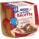 Piure Nestle P'tite Recette Linte cu sunca (12+ luni), 2x200 g