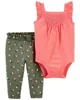 Carter's Set 2 piese Body si pantaloni kaki foto