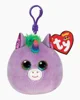 Jucarie breloc TY Mini Squishy Unicornul Rosette, 12 cm