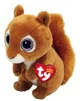 Плюшевая игрушка TY Beanie Babie Бурая белка Squire, 15 см